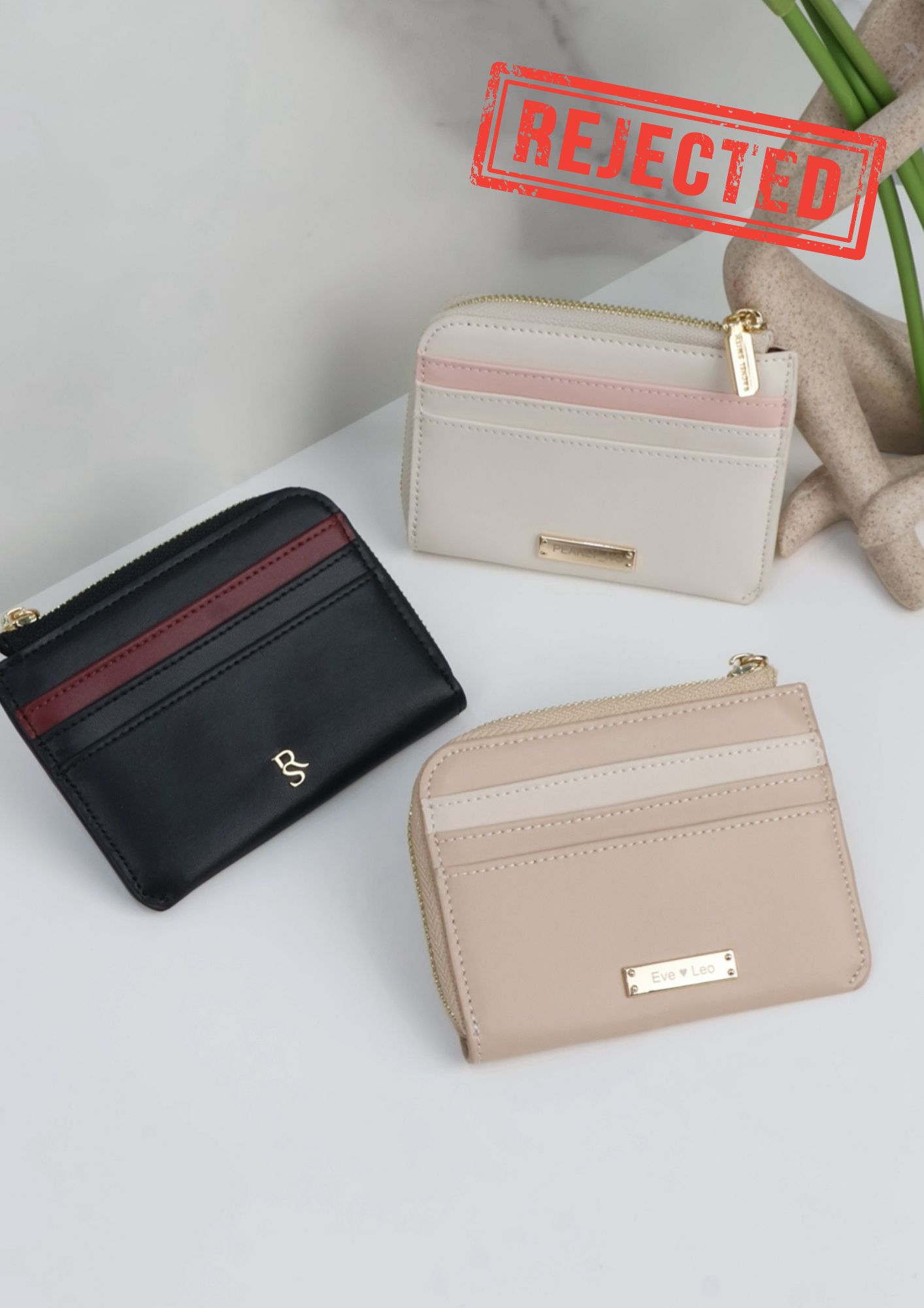 (Rejected Sales) Taylor Two-Tone Card Holder