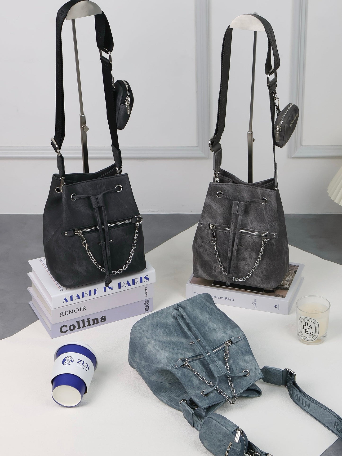 Ariel Denim Bucket Bag