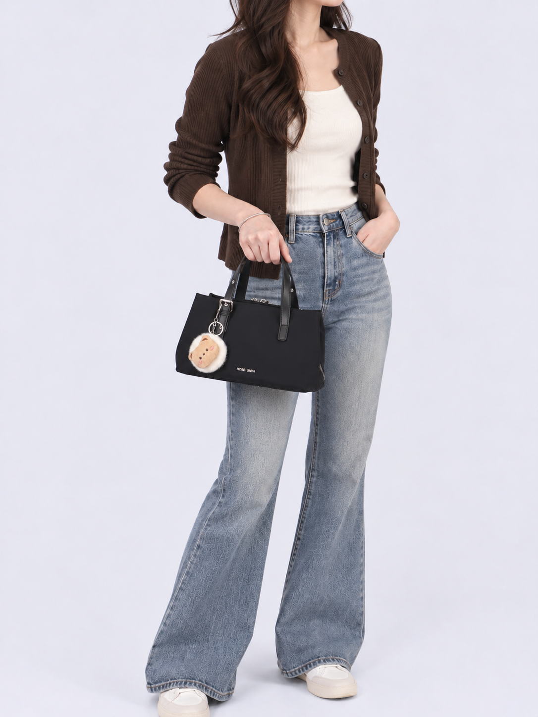 Sabrina Nylon Small Tote Bag