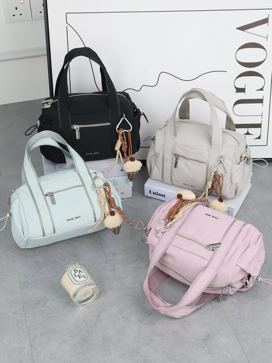 Stephy Nylon Boston Bag