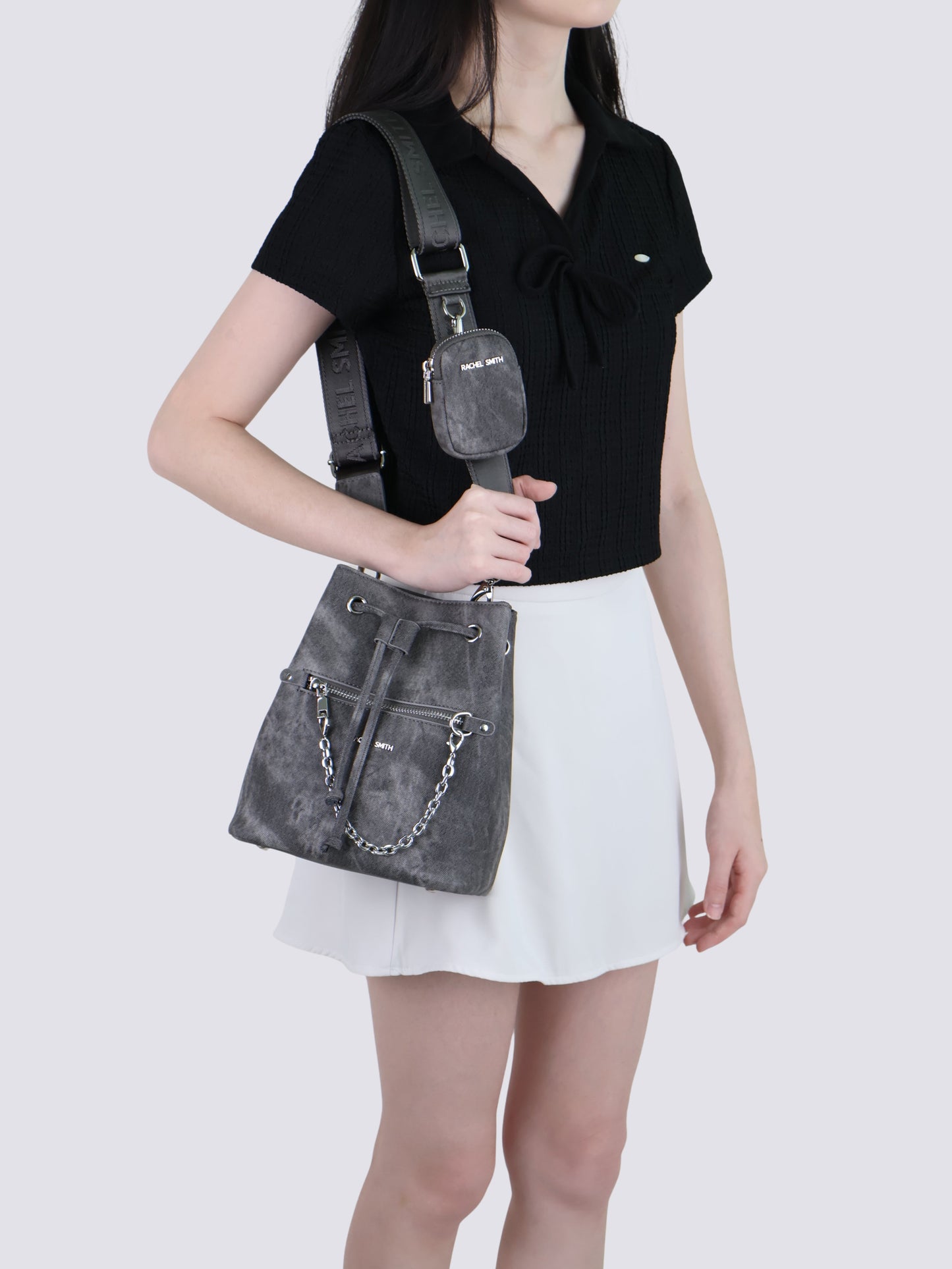 Ariel Denim Bucket Bag