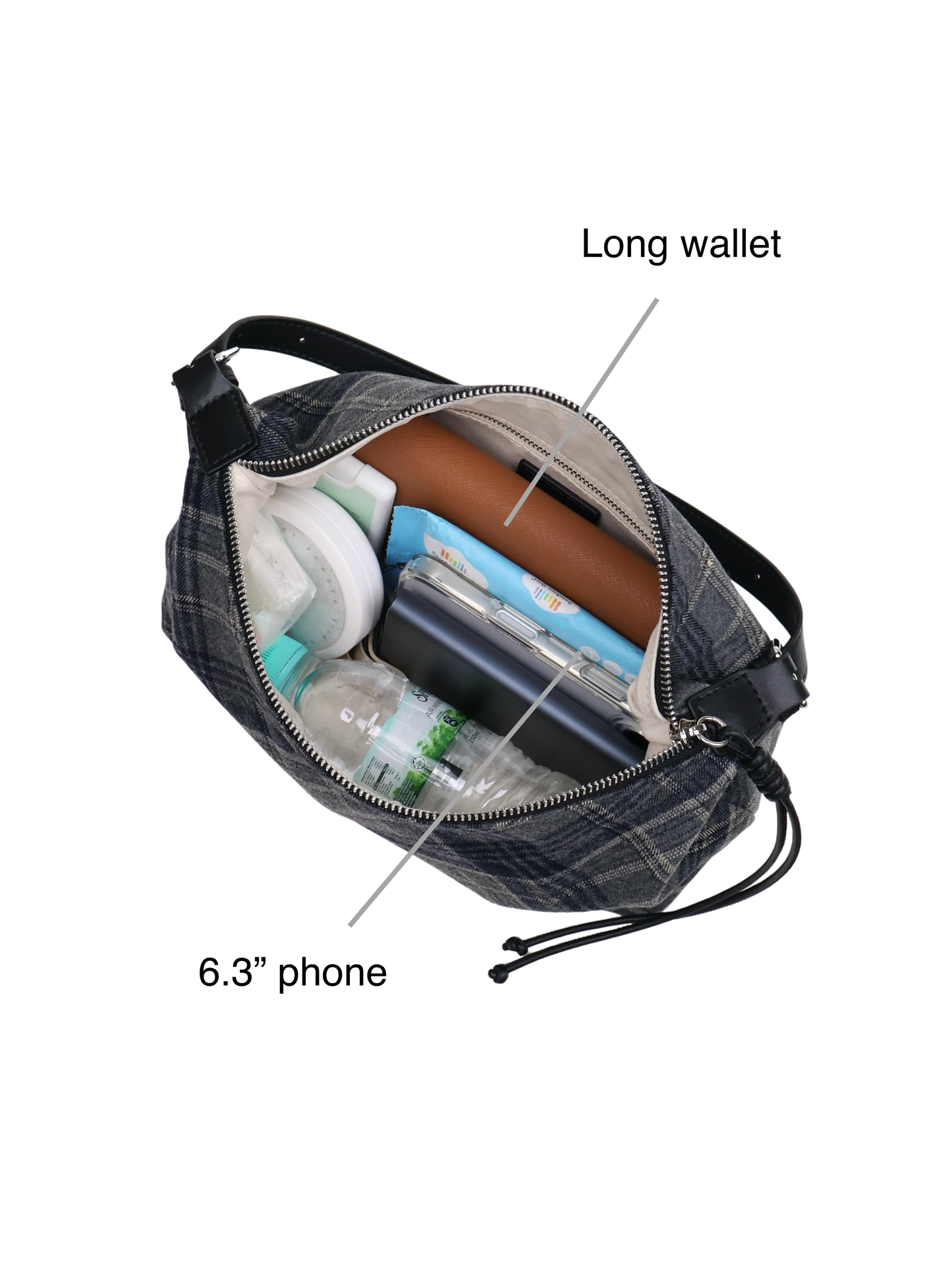 Charlotte Plaid Crossbody Bag