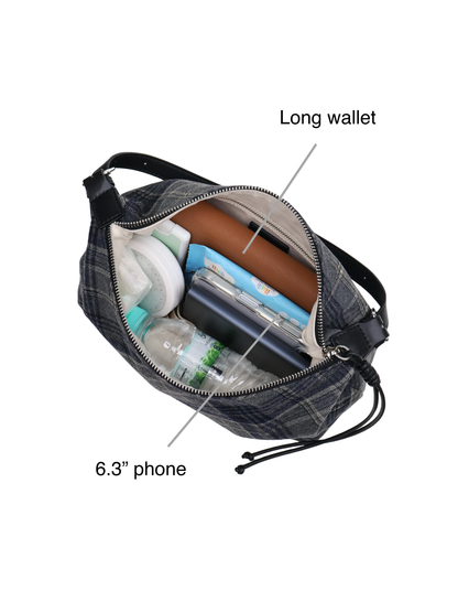 Charlotte Plaid Crossbody Bag