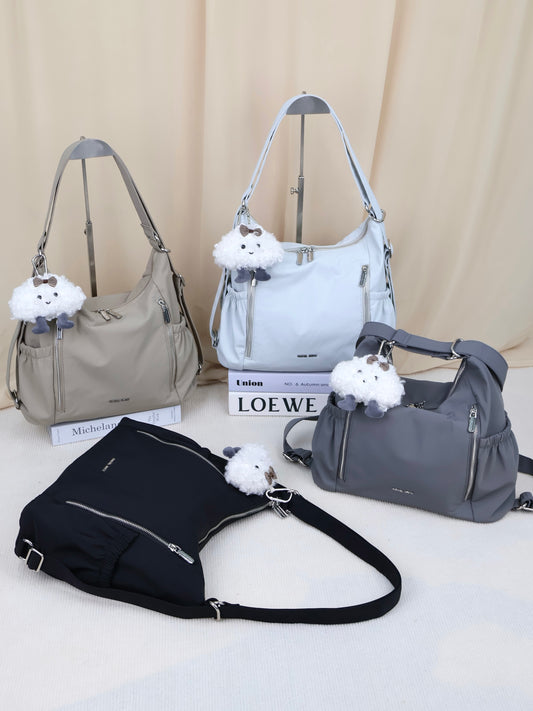Tracy Two-Way Nylon Shoulder Bag