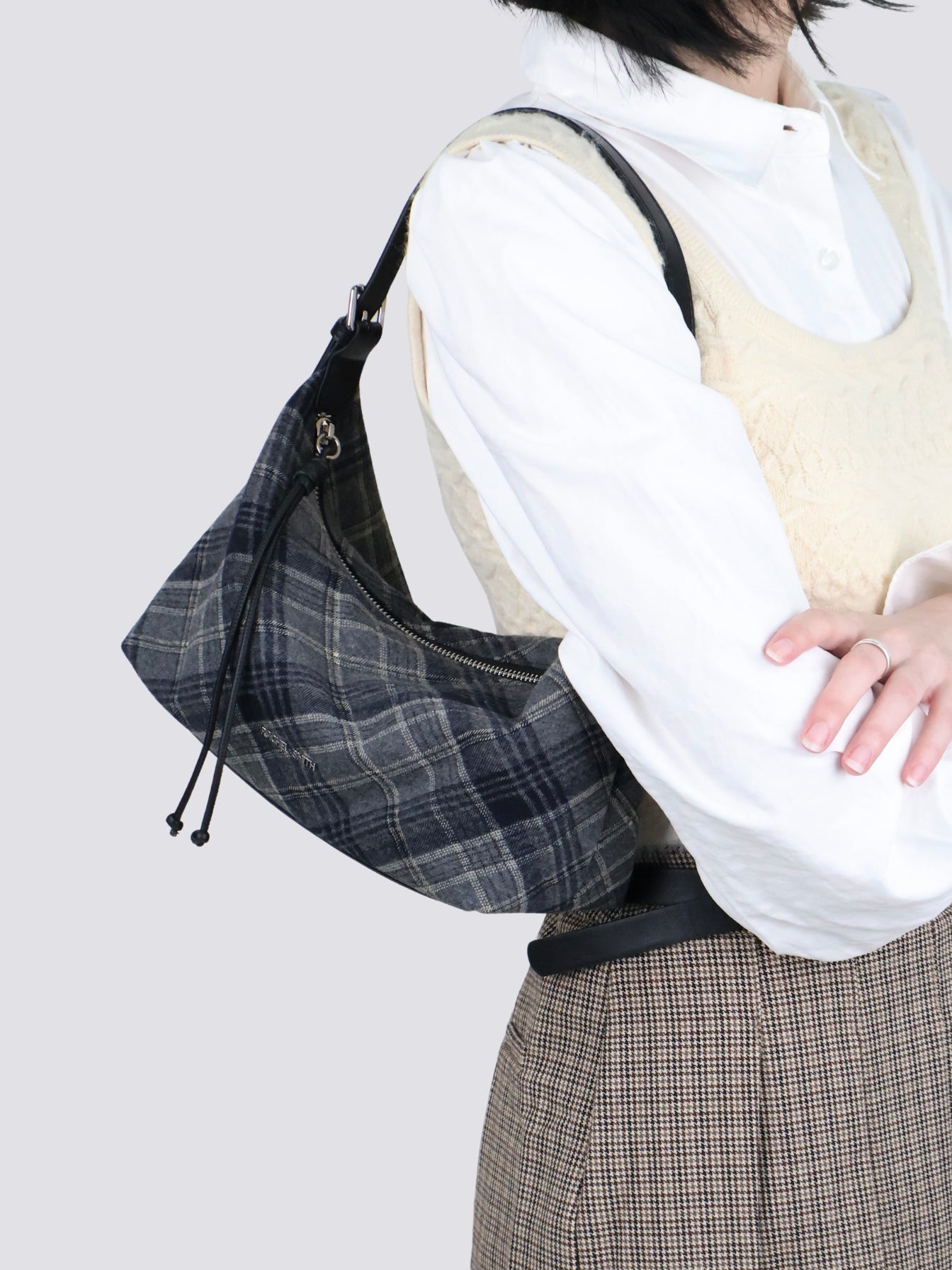 Charlotte Plaid Crossbody Bag