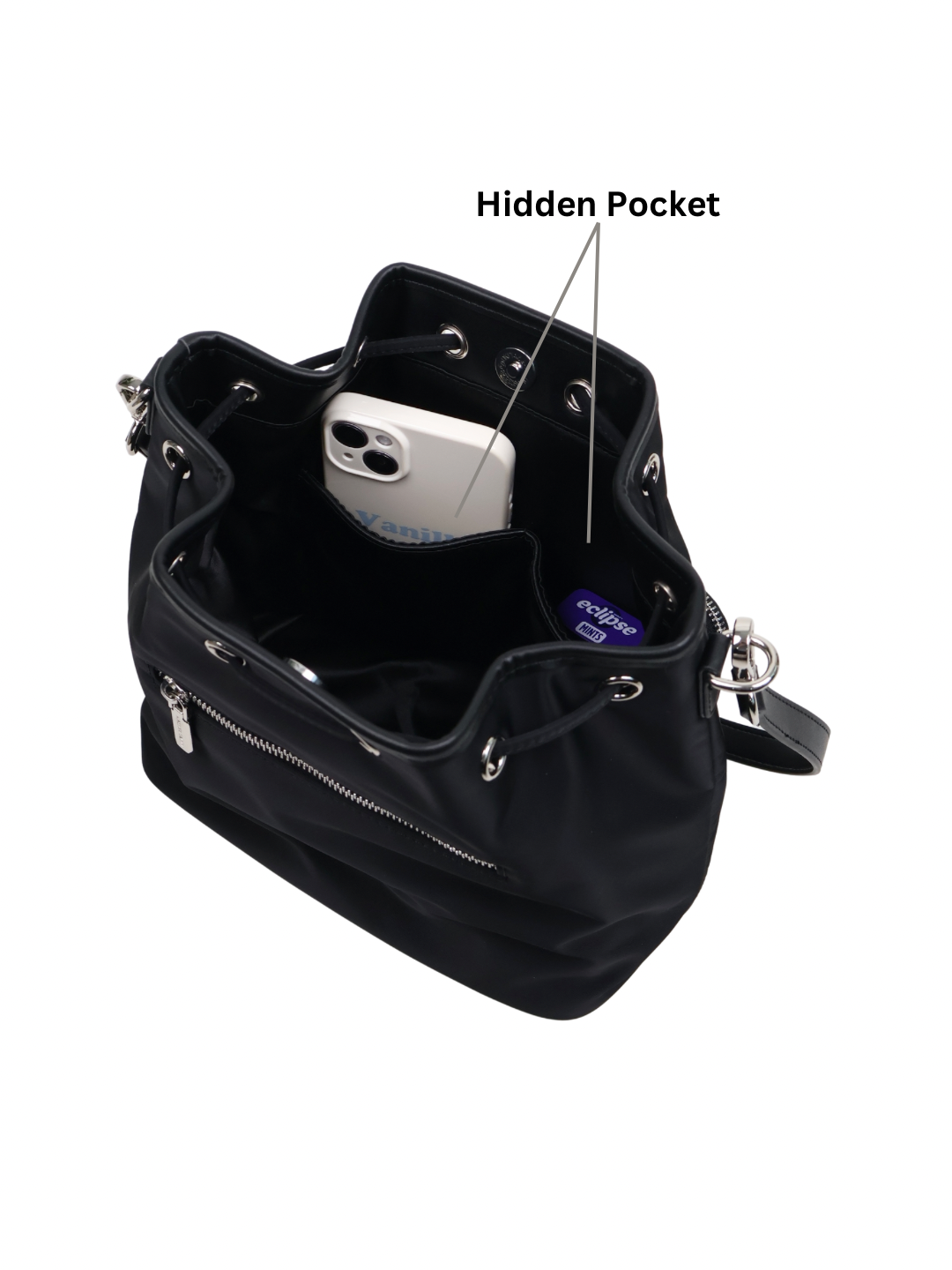 Debbie Nylon Bucket Bag