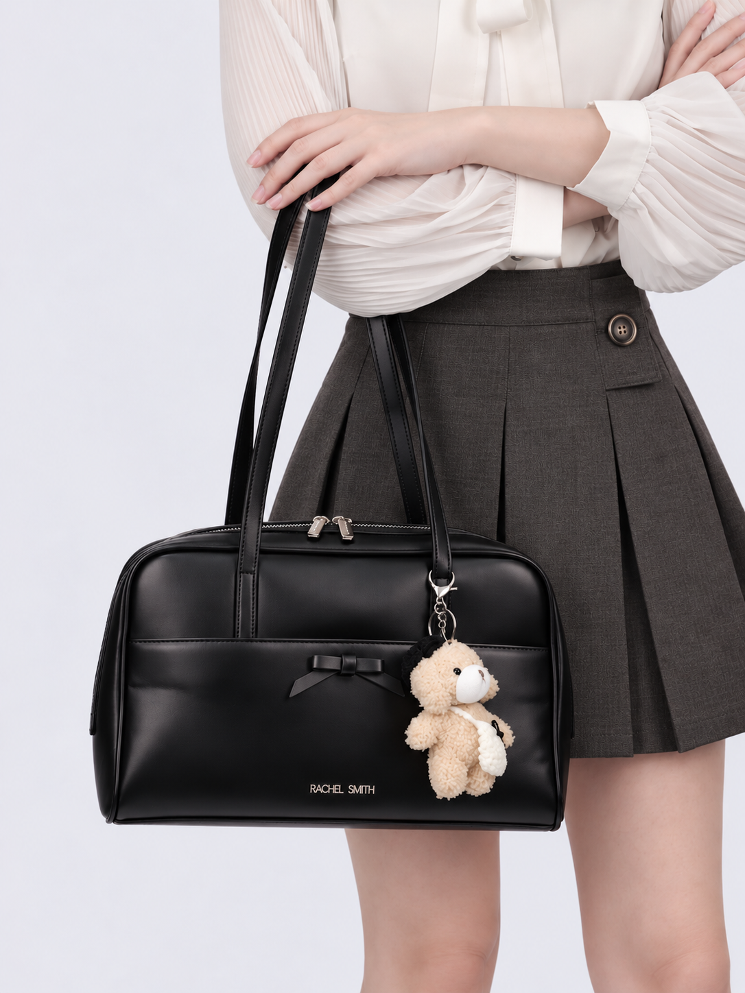 Tasha Medium Bowling Tote Bag