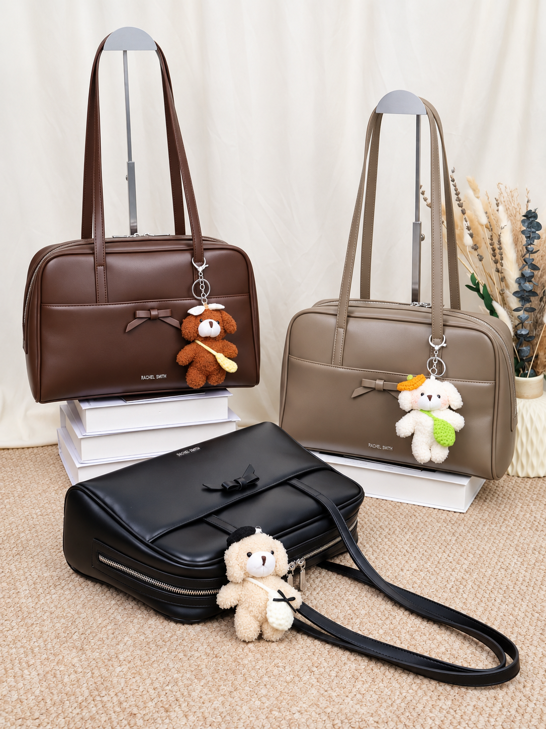 Tasha Medium Bowling Tote Bag