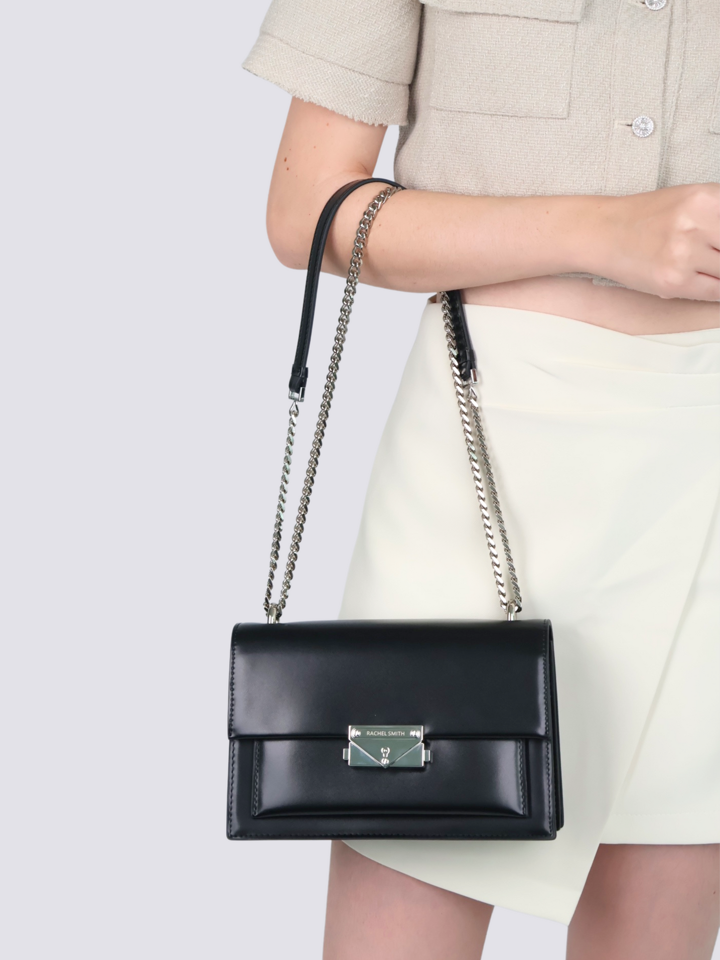 Carolyn Push-Lock Crossbody Sling Bag