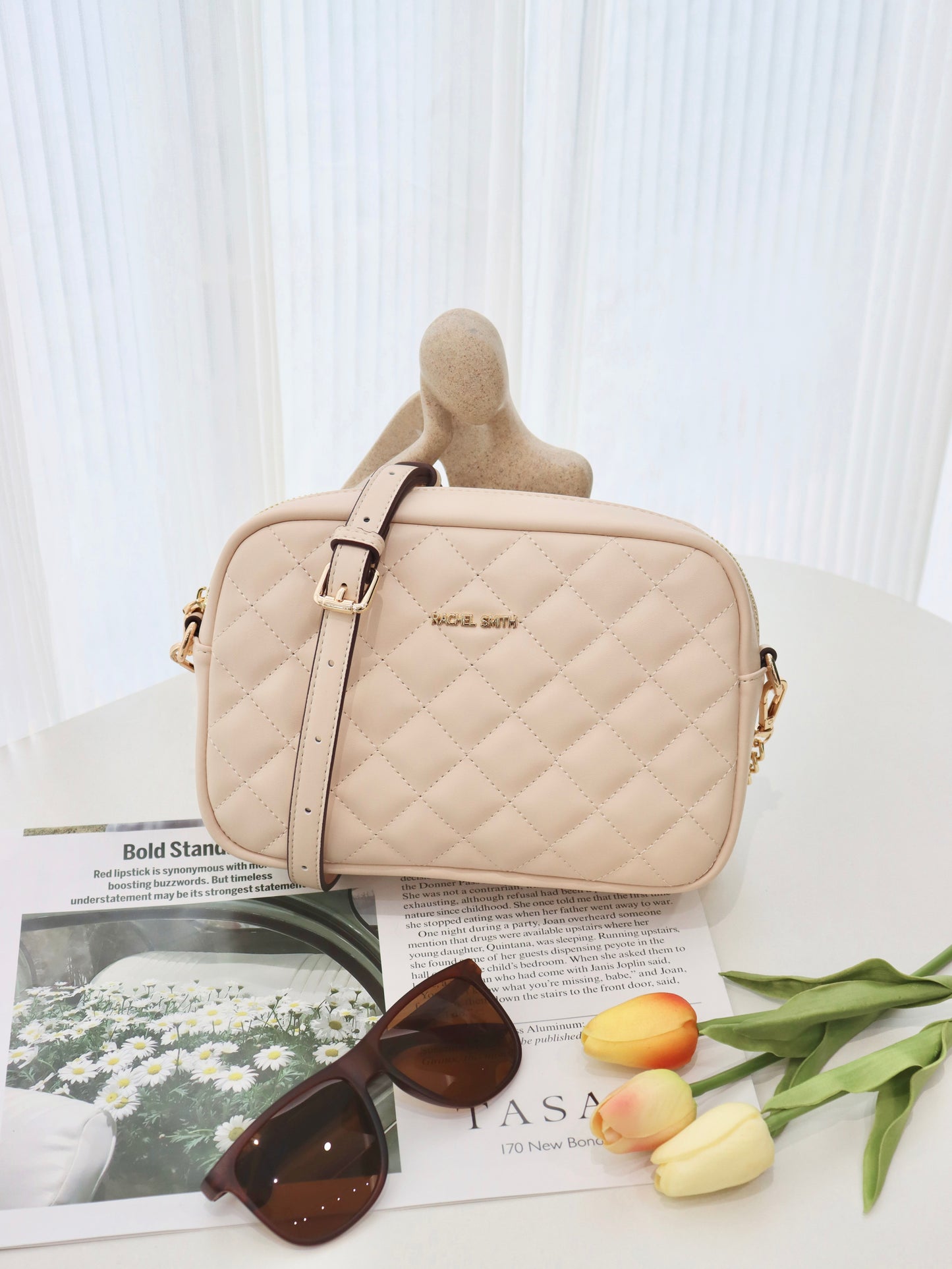 Carol Quilted Crossbody Sling Bag