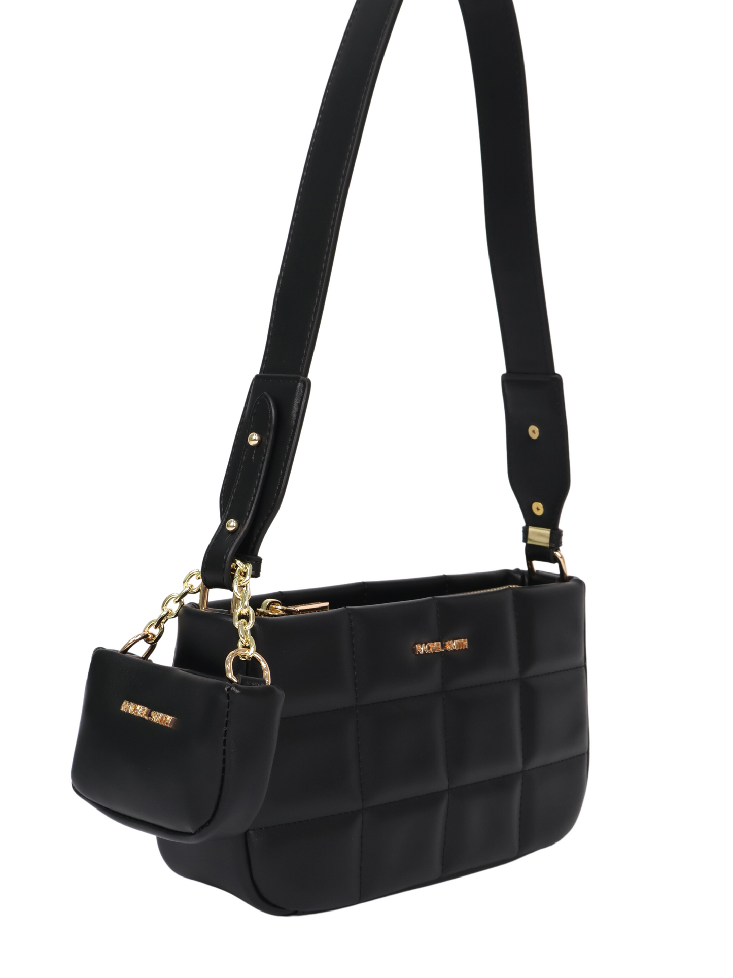 Nancy Square Grid Hobo Bag