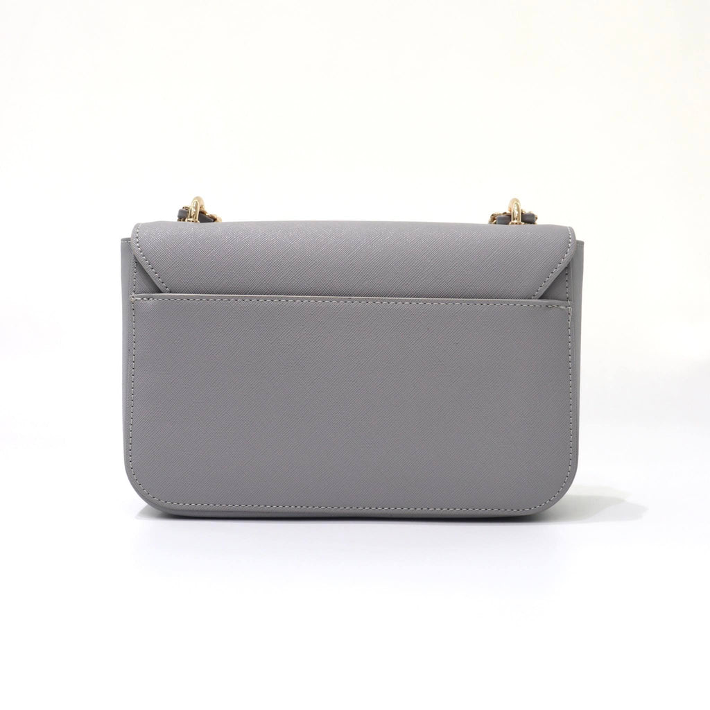 Front Flap Long Wallet - Light Grey