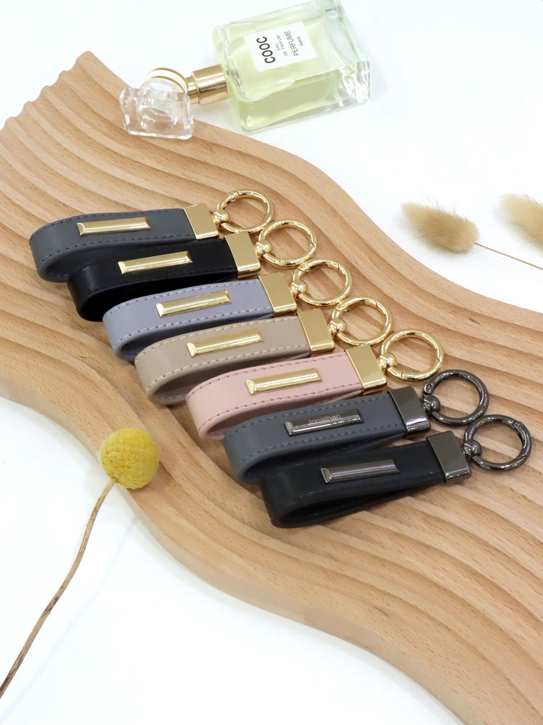 RS Engraving Leather Keychain