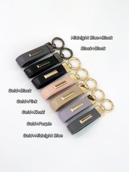 RS Engraving Leather Keychain